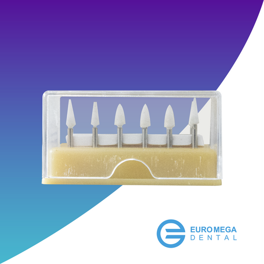 Puntas blancas de piedra para pulir