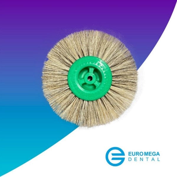Cepillo blanco centro plastico Euro Mega Dental