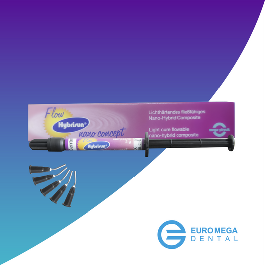 Resina Alemana Hybrisun Nano Flow (4g) / Esmalte y Dentina - Depósito Euro Mega Dental Costa Rica