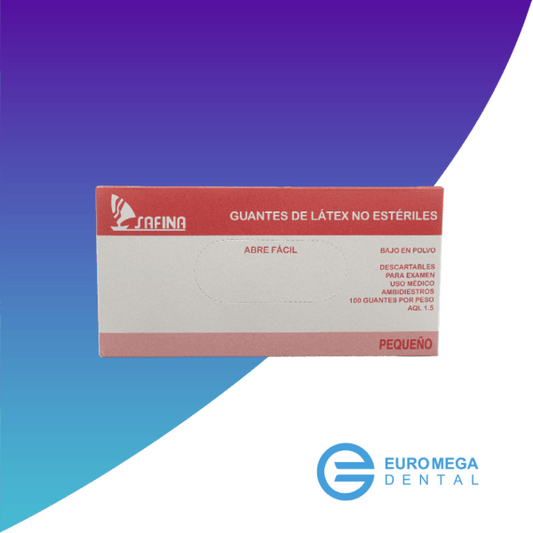guantes de latex  euro mega dental deposito dental